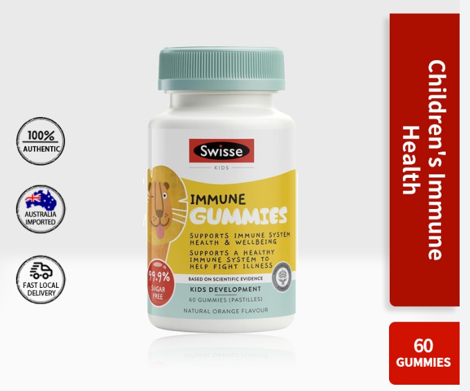 Viên Nhai Hỗ Trợ Chức Năng Hệ Thống Miễn Dịch Cho Trẻ Từ 2 Tuổi Swisse Kids Immune 60 Kẹo Nhai