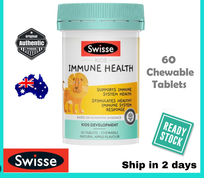 Viên Uống Hỗ Trợ Hệ Miễn Dịch Cho Trẻ Em Tư 2 Tuổi Swisse Kids Immune Health 60 Viên