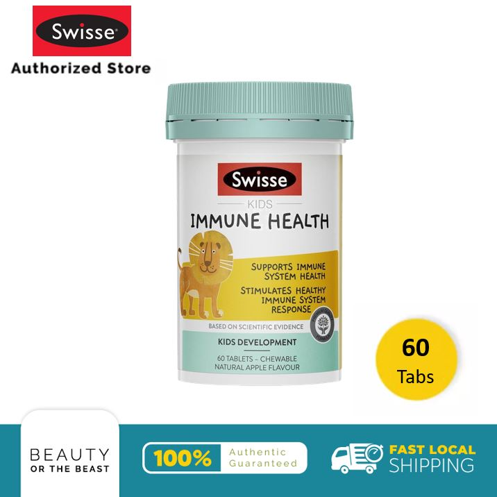Viên Uống Hỗ Trợ Hệ Miễn Dịch Cho Trẻ Em Tư 2 Tuổi Swisse Kids Immune Health 60 Viên