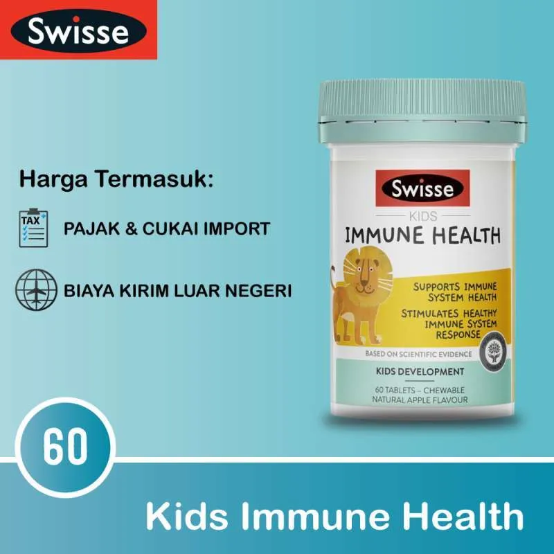 Viên Uống Hỗ Trợ Hệ Miễn Dịch Cho Trẻ Em Tư 2 Tuổi Swisse Kids Immune Health 60 Viên