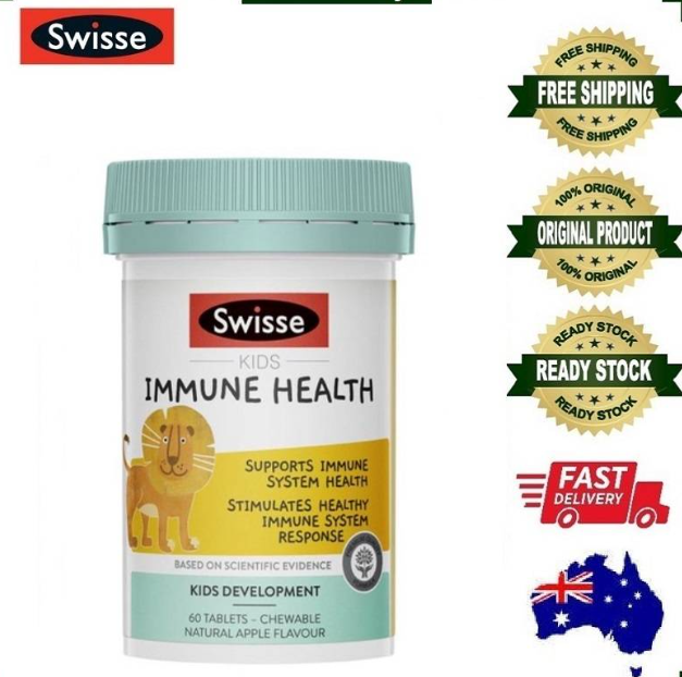 Viên Uống Hỗ Trợ Hệ Miễn Dịch Cho Trẻ Em Tư 2 Tuổi Swisse Kids Immune Health 60 Viên
