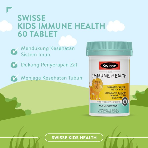 Viên Uống Hỗ Trợ Hệ Miễn Dịch Cho Trẻ Em Tư 2 Tuổi Swisse Kids Immune Health 60 Viên