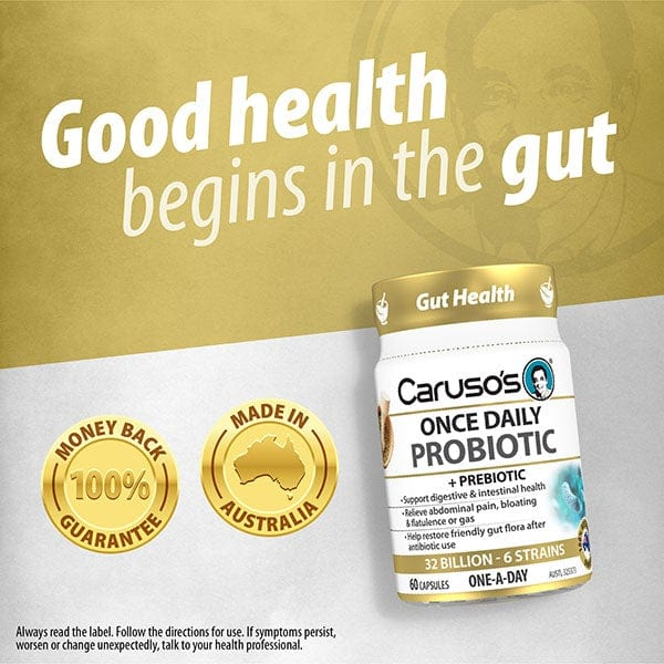 Viên Uống Bổ Sung Men Vi Sinh Carusos Probiotic Once Daily 60 Viên