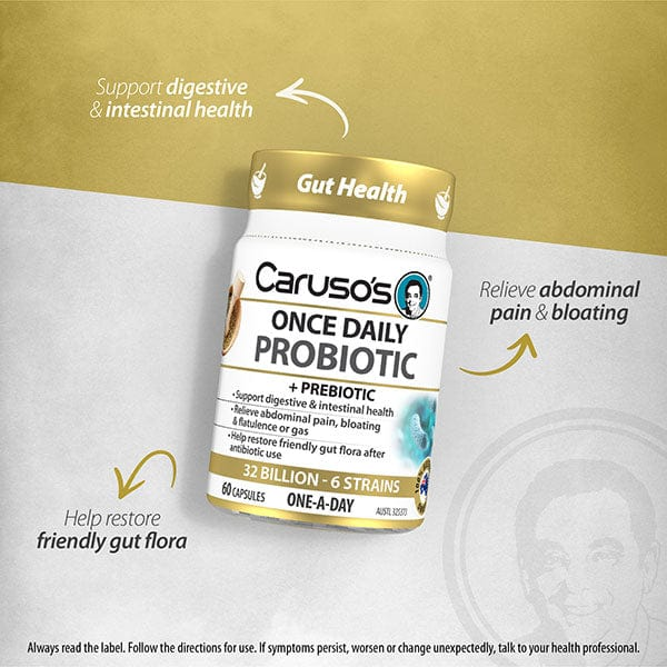 Viên Uống Bổ Sung Men Vi Sinh Carusos Probiotic Once Daily 60 Viên