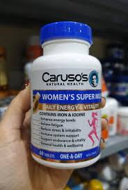Viên uống hỗ trợ sức khỏe nói chung và đặc biệt là sức khỏe của phụ nữ Carusos Ultra Max Womens Super Multi 60 Viên