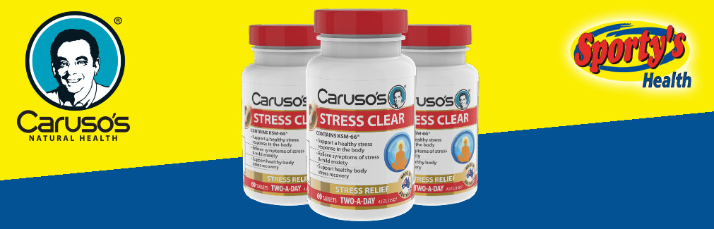 Viên uống giảm căng thẳng Carusos Natural Health Stress Clear 60 Viên