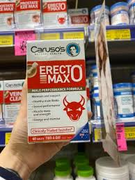 Viên uống duy trì sức khỏe sinh sản nam giới Carusos Natural Health Erecto MAX 30 Viên