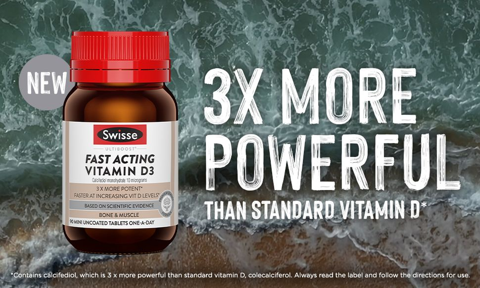 Swisse Fast Acting Vitamin D3 200 Viên
