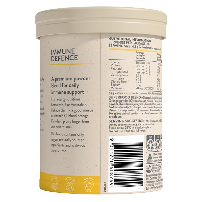 Bột uống tăng cường hệ thống miễn dịch Swisse Earth Immune Defense 135g Bột