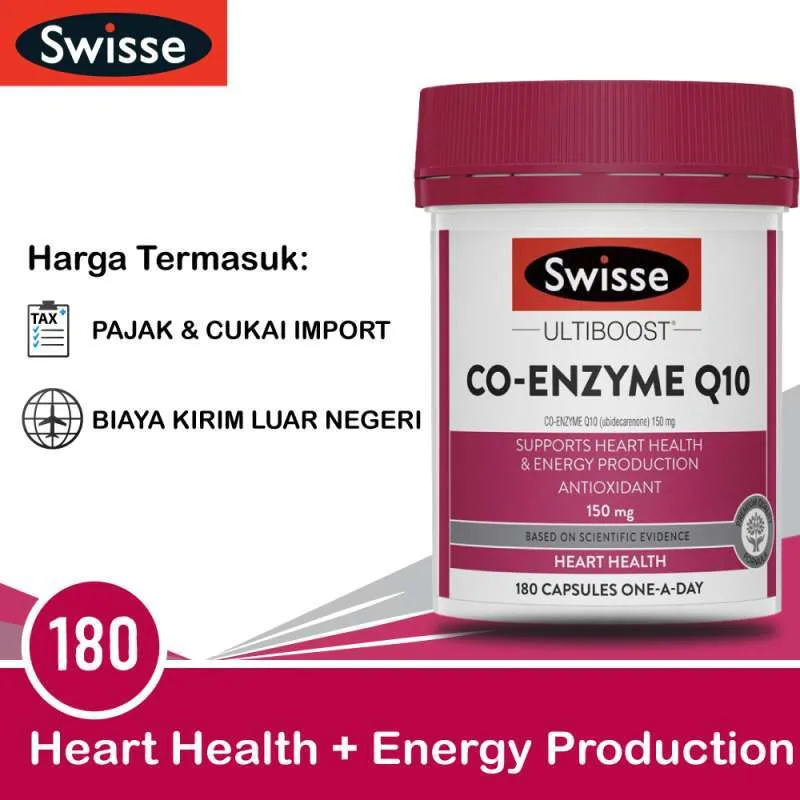 Viên Uống Bỏ Tim Swisse Ultiboost Co Enzyme Q10 150mg 180 Viên