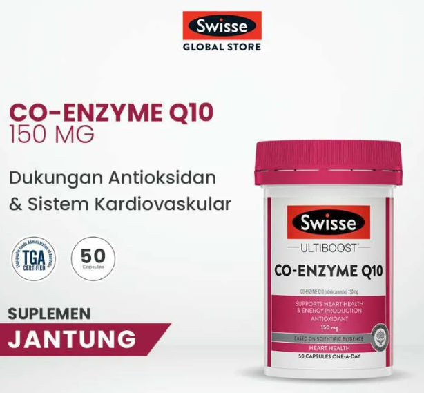Viên Uống Bổ Tim Swisse Ultiboost Co Enzyme Q10 150mg 50 Viên