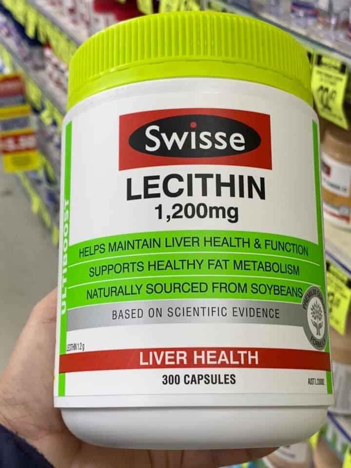 Mầm đậu nành Úc Swisse Ultiboost Lecithin 1200mg 300 viên