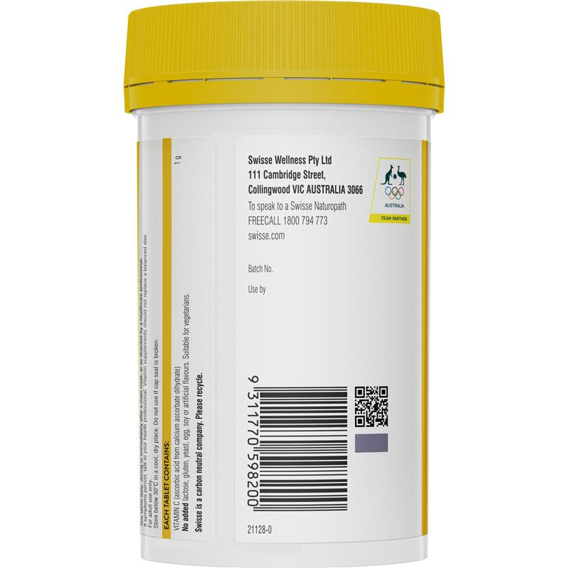 Viên uống bổ sung vitamin C  hàm lượng cao- Swisse Vitamin C 1000mg 150 Viên