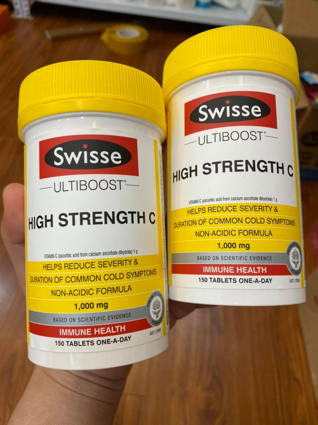 Viên uống bổ sung vitamin C  hàm lượng cao- Swisse Vitamin C 1000mg 150 Viên