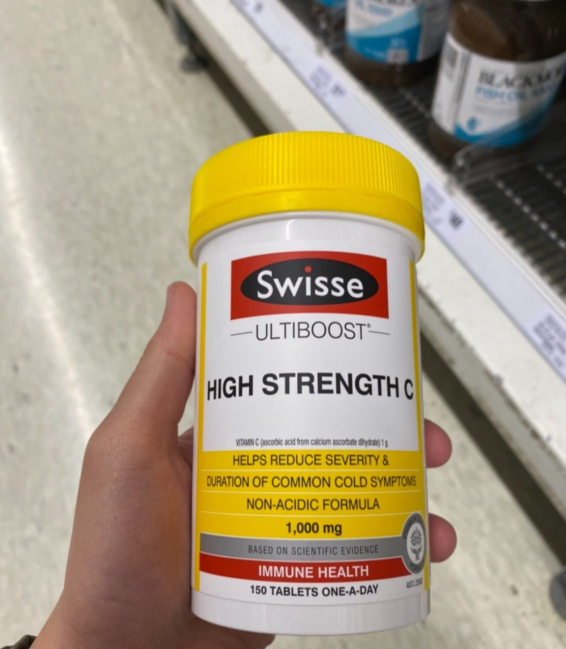 Viên uống bổ sung vitamin C  hàm lượng cao- Swisse Vitamin C 1000mg 150 Viên