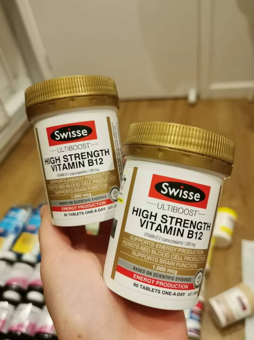 Viên uống bỏ sung vitamin B hàm lượng cao - Swisse Vitamin B12 60 Viên