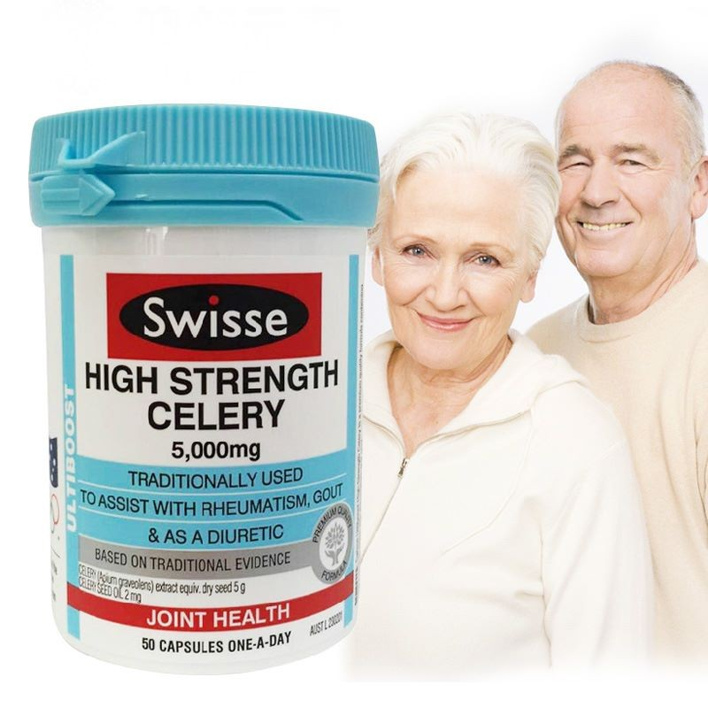 Viên uống điều trị bệnh Gout từ cần tây Swisse Cần tây 5000mg 50 Viên nang