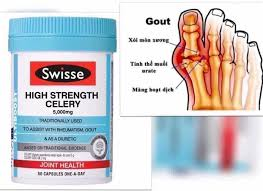 Viên uống điều trị bệnh Gout từ cần tây Swisse Cần tây 5000mg 50 Viên nang