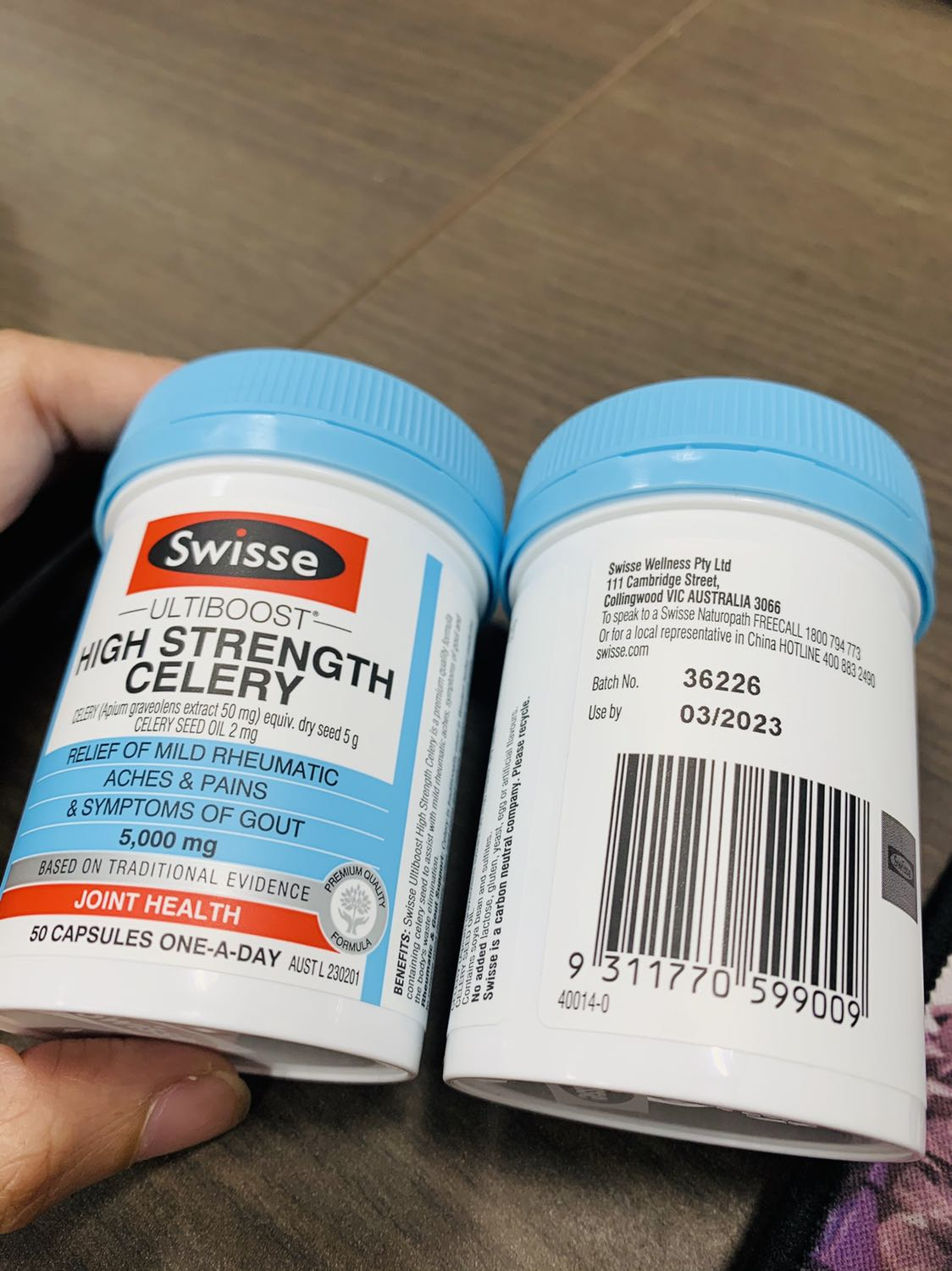 Viên uống điều trị bệnh Gout từ cần tây Swisse Cần tây 5000mg 50 Viên nang