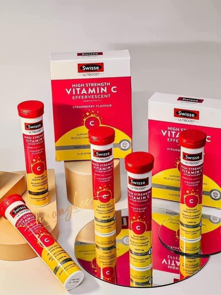Viên sủi bọt Swisse Vitamin C 60 Viên Sủi Bọt