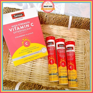 Thực phẩm chức năng Viên sủi Swisse High Strength Vitamin C 1000mg ống 20 viên