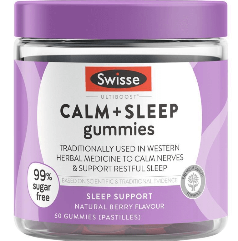Viên nhai hỗ trợ giấc ngủ Swisse Calm And Sleep Gummies 60 gói