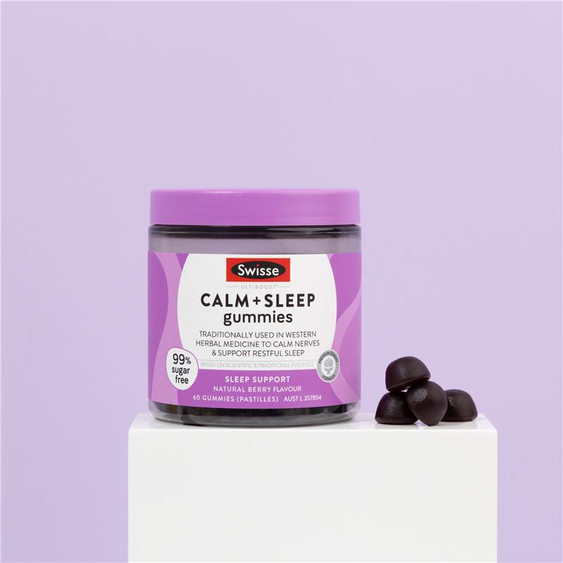 Viên nhai hỗ trợ giấc ngủ Swisse Calm And Sleep Gummies 60 gói