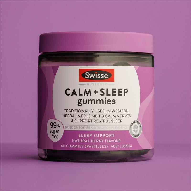 Viên nhai hỗ trợ giấc ngủ Swisse Calm And Sleep Gummies 60 gói