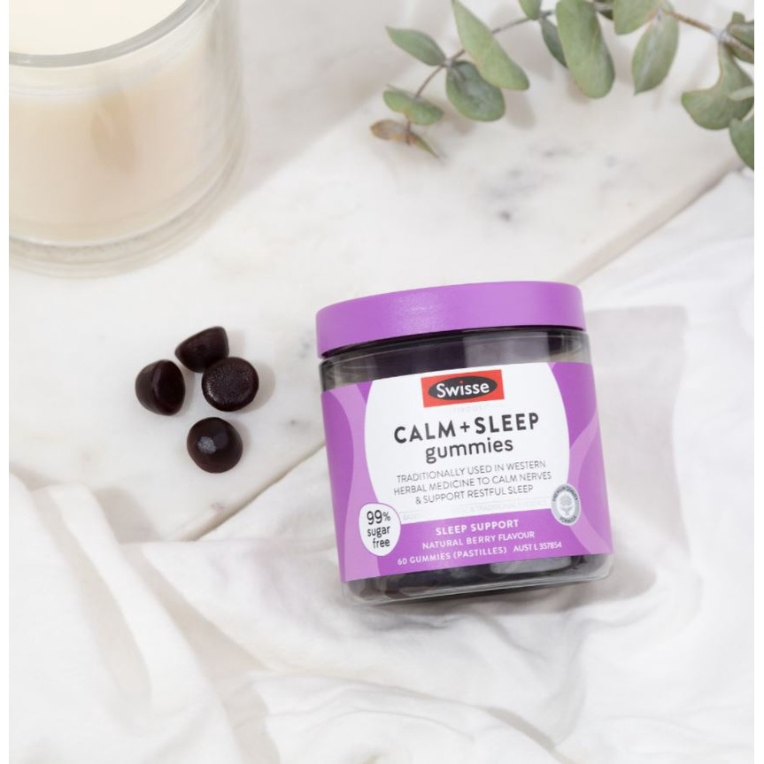 Viên nhai hỗ trợ giấc ngủ Swisse Calm And Sleep Gummies 60 gói