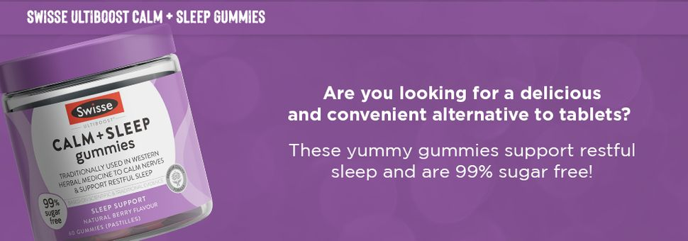 Viên nhai hỗ trợ giấc ngủ Swisse Calm And Sleep Gummies 60 gói