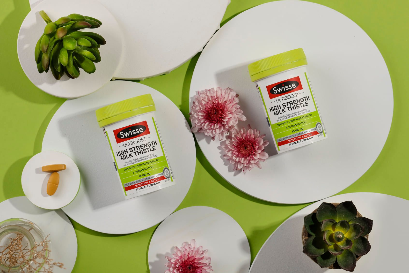 Viên Uống Thải Độc Gan Từ Cây Kế Sữa - Swisse Milk Thistle 60 Viên