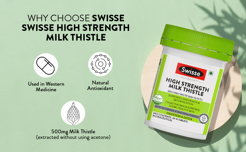 Viên Uống Thải Độc Gan Từ Cây Kế Sữa - Swisse Milk Thistle 60 Viên