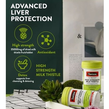 Viên Uống Thải Độc Gan Từ Cây Kế Sữa - Swisse Milk Thistle 60 Viên