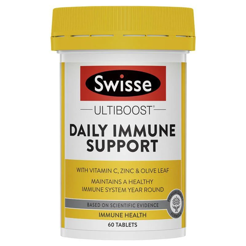 VIÊN UỐNG TĂNG CƯỜNG MIỄN DỊCH, SỨC ĐỀ KHÁNG SWISSE DAILY IMMUNE SUPPORT 60 VIÊN
