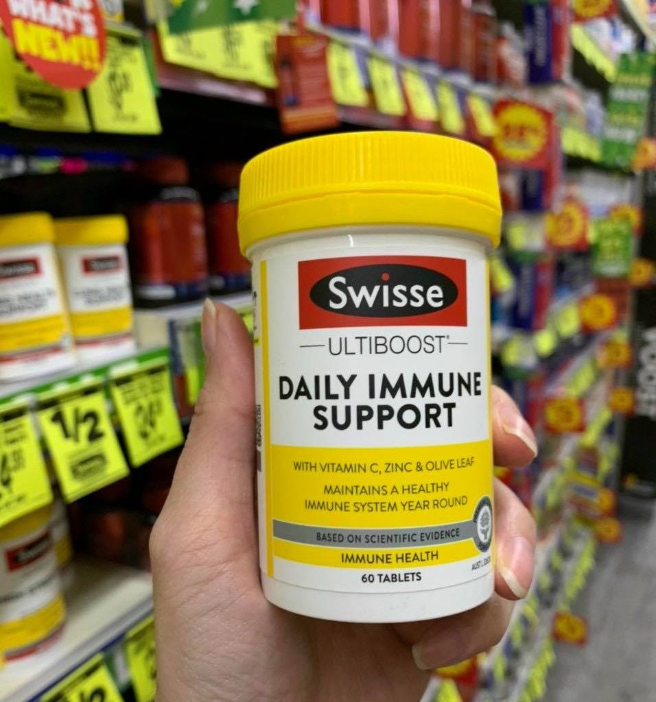 VIÊN UỐNG TĂNG CƯỜNG MIỄN DỊCH, SỨC ĐỀ KHÁNG SWISSE DAILY IMMUNE SUPPORT 60 VIÊN