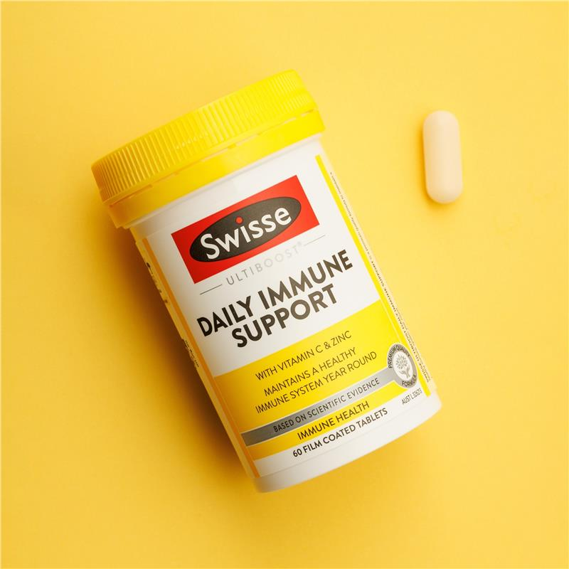 VIÊN UỐNG TĂNG CƯỜNG MIỄN DỊCH, SỨC ĐỀ KHÁNG SWISSE DAILY IMMUNE SUPPORT 60 VIÊN