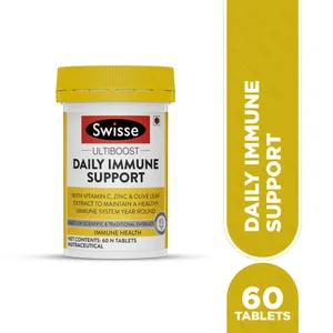 VIÊN UỐNG TĂNG CƯỜNG MIỄN DỊCH, SỨC ĐỀ KHÁNG SWISSE DAILY IMMUNE SUPPORT 60 VIÊN