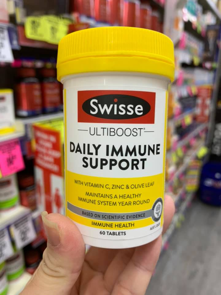 VIÊN UỐNG TĂNG CƯỜNG MIỄN DỊCH, SỨC ĐỀ KHÁNG SWISSE DAILY IMMUNE SUPPORT 60 VIÊN
