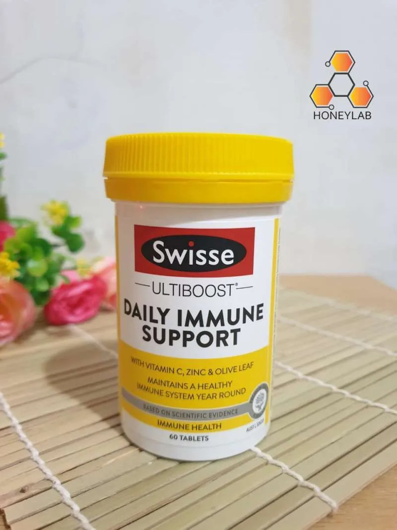 VIÊN UỐNG TĂNG CƯỜNG MIỄN DỊCH, SỨC ĐỀ KHÁNG SWISSE DAILY IMMUNE SUPPORT 60 VIÊN