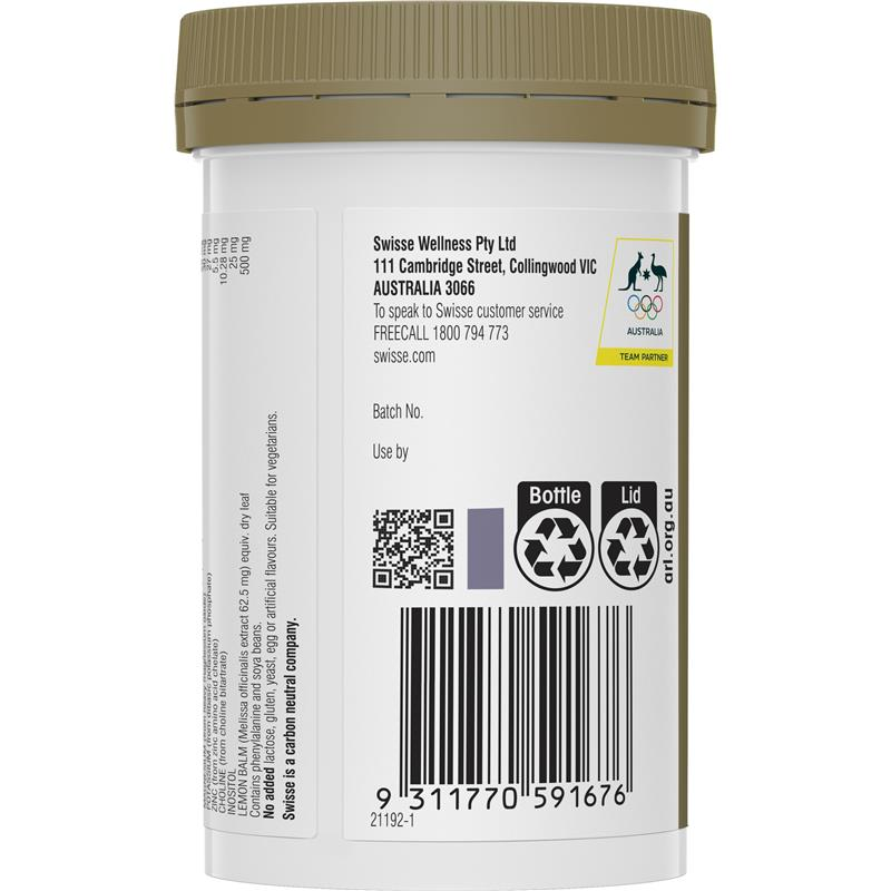 Viên uống bổ sung vitamin nhóm B - Swisse Ultiboost Mega B + 60 Viên