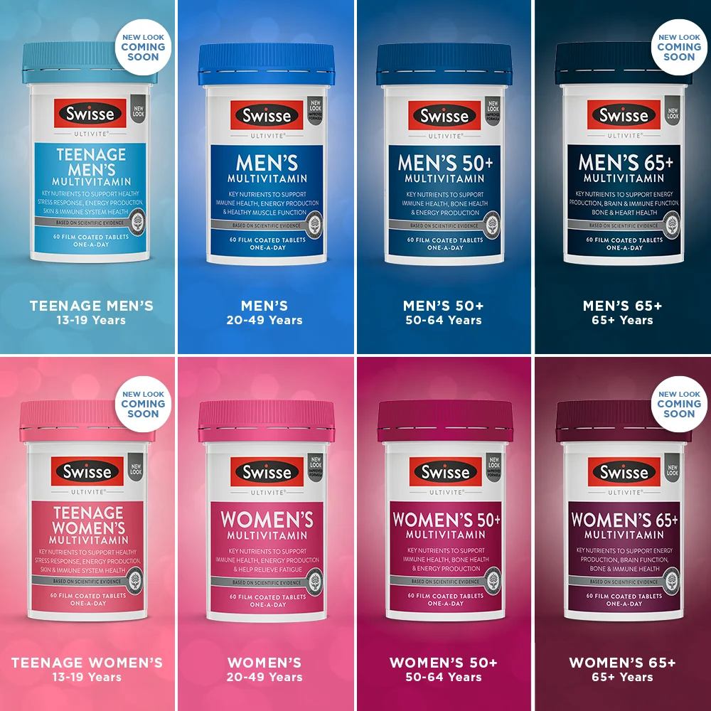 Viên uống vitamin tổng hợp cho đàn ông 65 tuổi - Swisse Mens Multivitamin 65+ 60 Viên