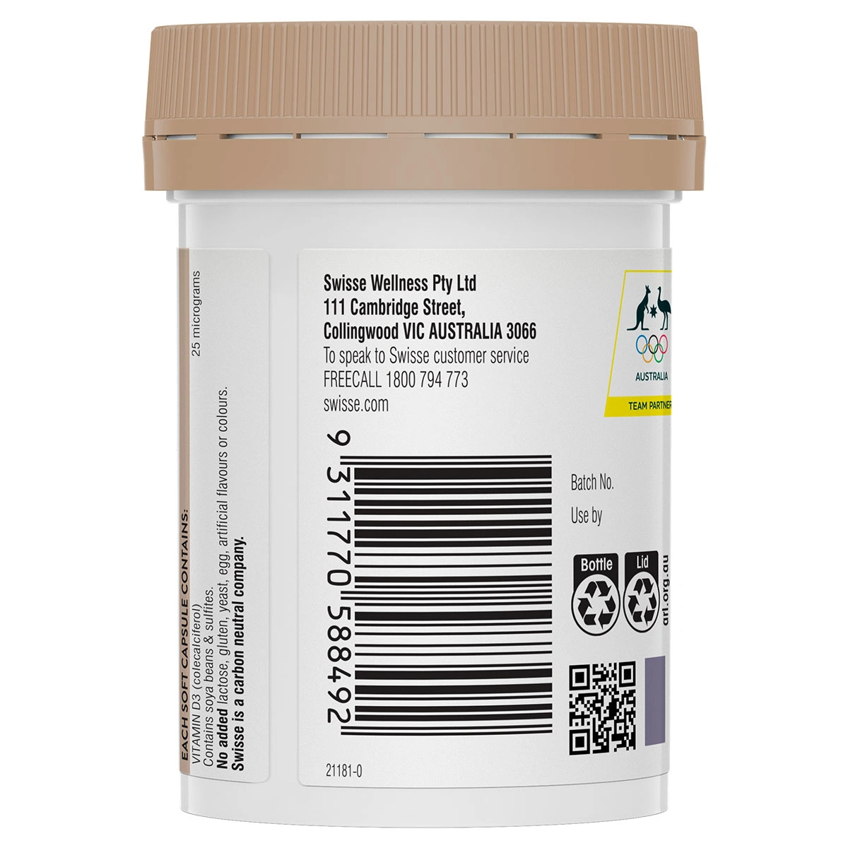 Viên uống bổ sung vitamin D - Swisse Ultiboost Vitamin D 60 Viên