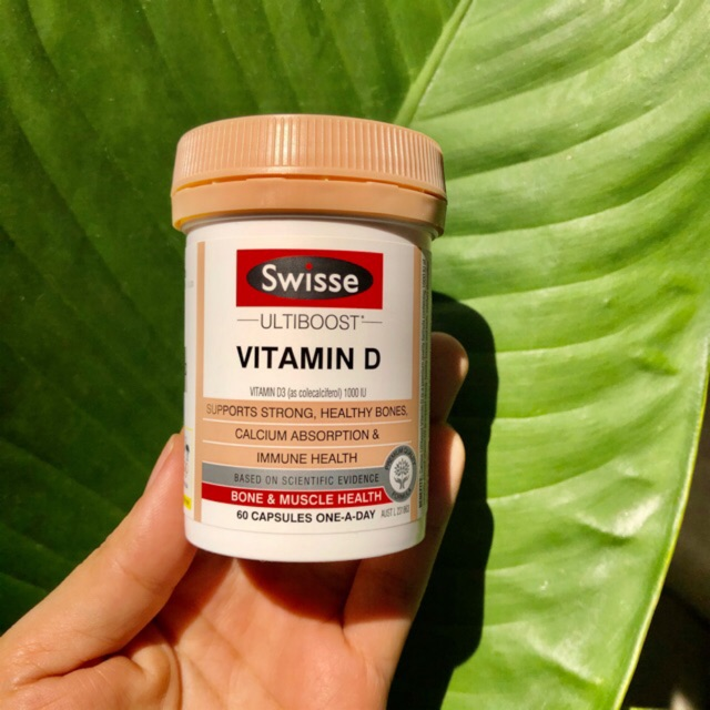 Viên uống bổ sung vitamin D - Swisse Ultiboost Vitamin D 60 Viên