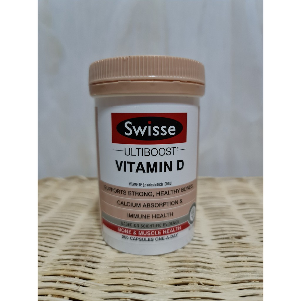 Viên uống bổ sung vitamin D - Swisse Ultiboost Vitamin D 250  Viên
