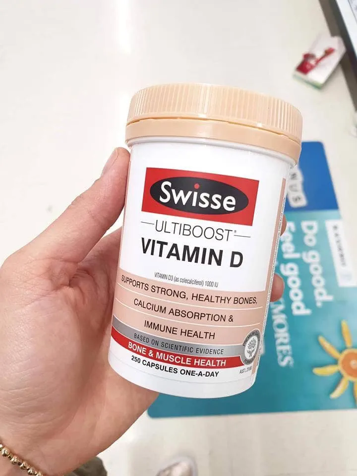 Viên uống bổ sung vitamin D - Swisse Ultiboost Vitamin D 250  Viên