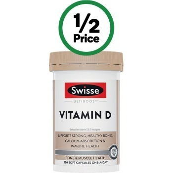 Viên uống bổ sung vitamin D - Swisse Ultiboost Vitamin D 250  Viên