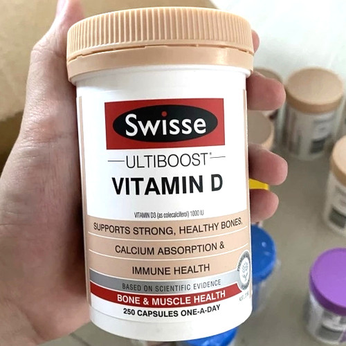 Viên uống bổ sung vitamin D - Swisse Ultiboost Vitamin D 250  Viên