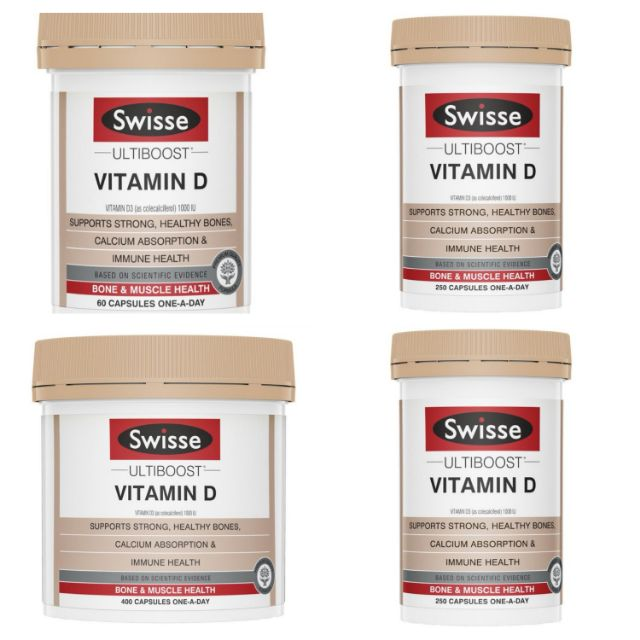 Viên uống bổ sung vitamin D - Swisse Ultiboost Vitamin D 250  Viên