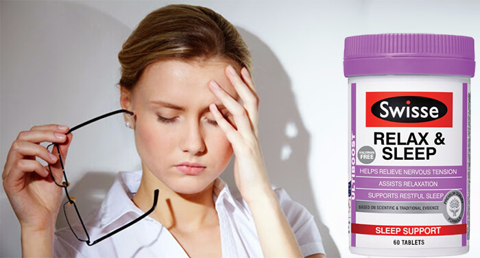 Viên uống giúp thư giản và hỗ trợ ngủ ngon Swisse Ultiboost Relax & Sleep 60 viên Úc
