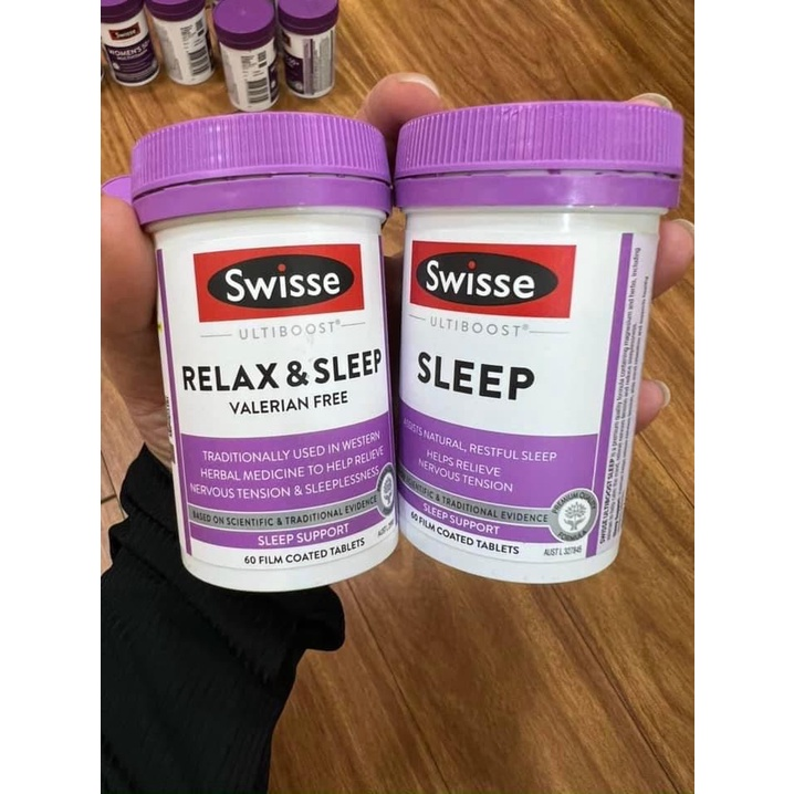 Viên uống giúp thư giản và hỗ trợ ngủ ngon Swisse Ultiboost Relax & Sleep 60 viên Úc